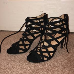 strappy heels!!